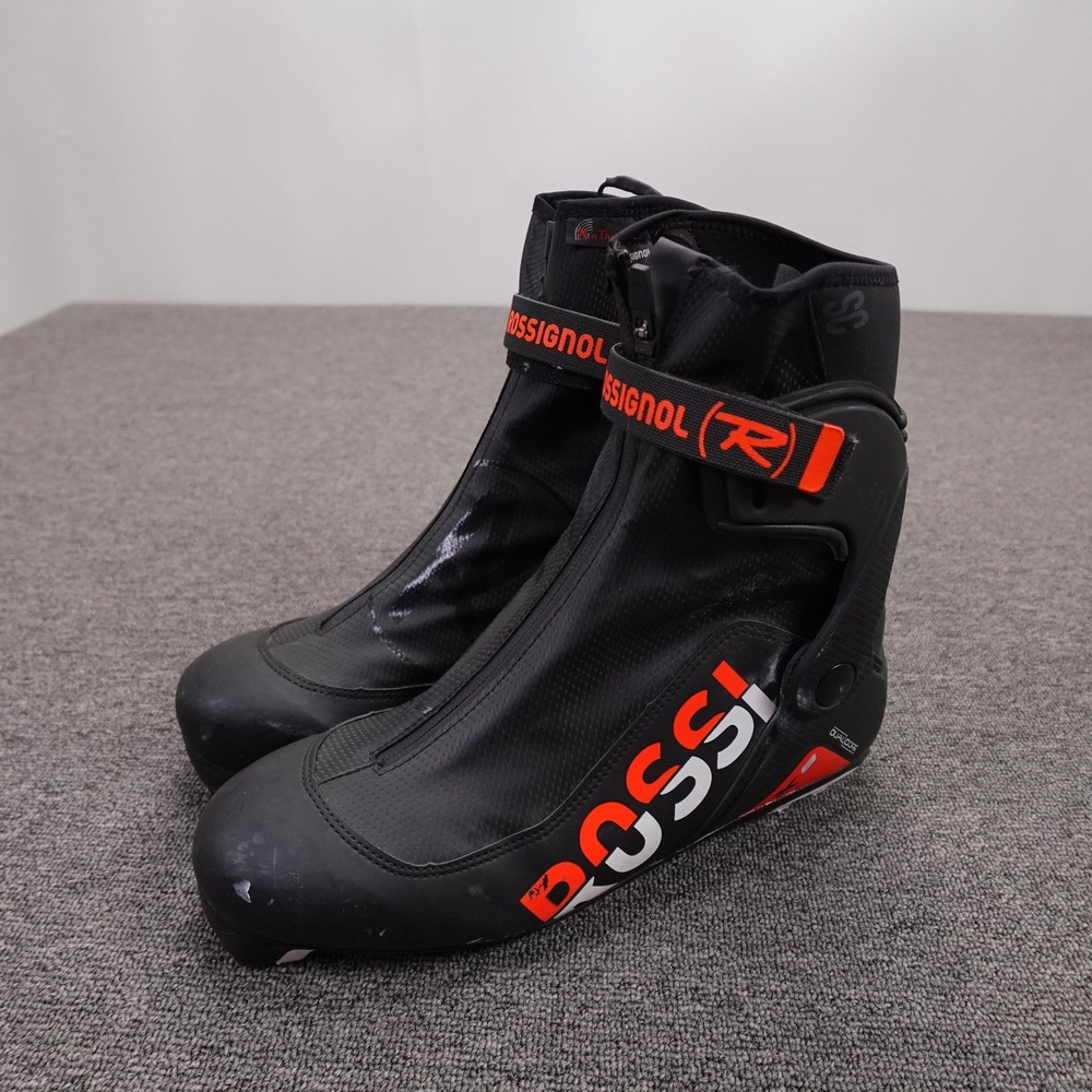 Rossignol SC Nordic Ski Boots Mens 12 EU46 Black Win Therm Lugged Sole Dual Core